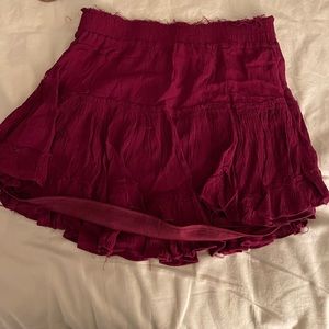 Maroon Skater Skirt